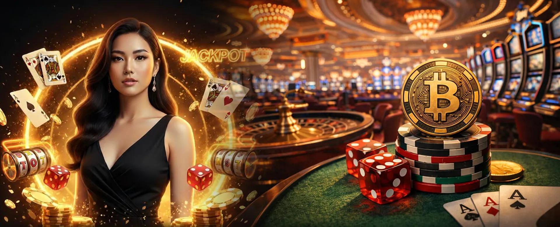 Dynamic gaming background for Luckycola Club
